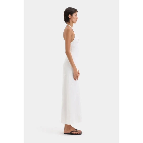 SIR the Label Alessandra Midi Dress in Ivory | Midi Dresses | Coveti