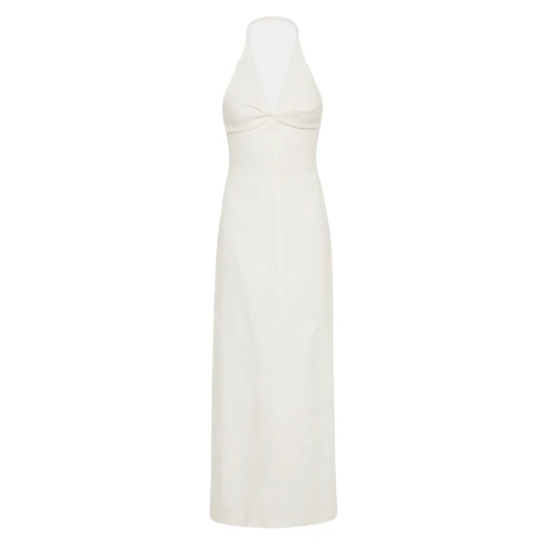 Alessandra Midi Dress in Ivory