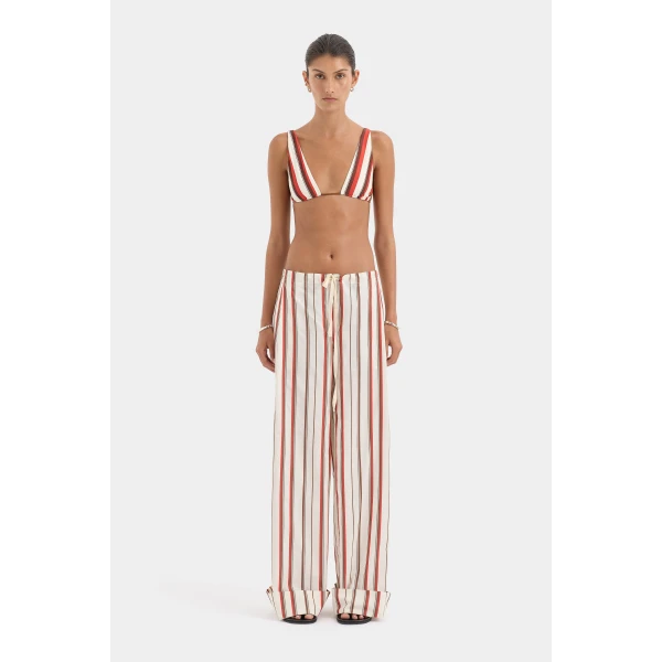 SIR the Label Alva Drawstring Pant in Laila Stripe | Pants | Coveti