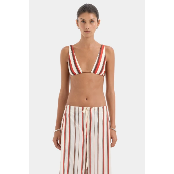 SIR the Label Alva Drawstring Pant in Laila Stripe | Pants | Coveti