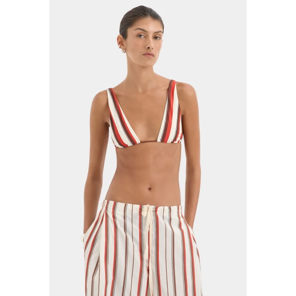 SIR the Label Alva Drawstring Pant in Laila Stripe | Pants | Coveti