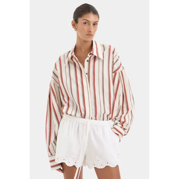 SIR the Label Alva Long Sleeve Shirt in Laila Stripe | Shirts | Coveti