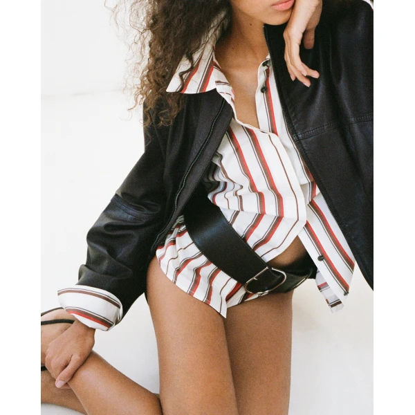 SIR the Label Alva Long Sleeve Shirt in Laila Stripe | Shirts | Coveti