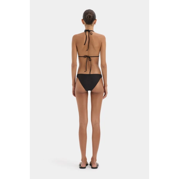 SIR the Label Amado Beaded Brief in Black | Bikini | Coveti