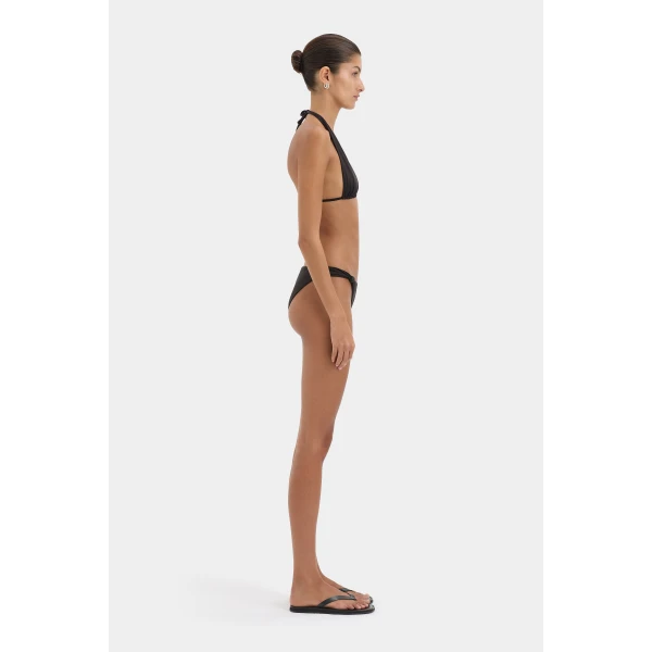 SIR the Label Amado Beaded Brief in Black | Bikini | Coveti