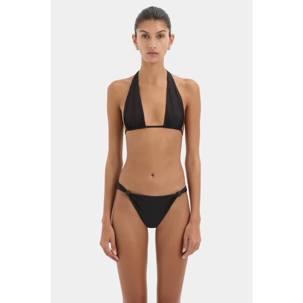 SIR the Label Amado Beaded Brief in Black | Bikini | Coveti