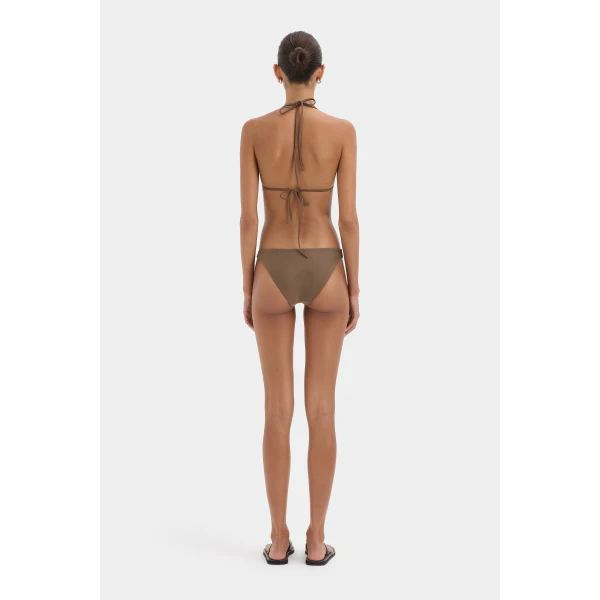 SIR the Label Amado Beaded Brief in Mocha | Bikini | Coveti