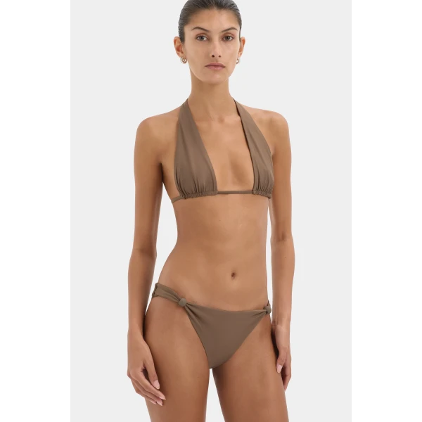 SIR the Label Amado Beaded Brief in Mocha | Bikini | Coveti