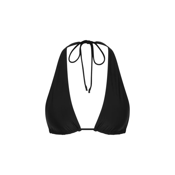 Amado Halter Triangle Top in Black