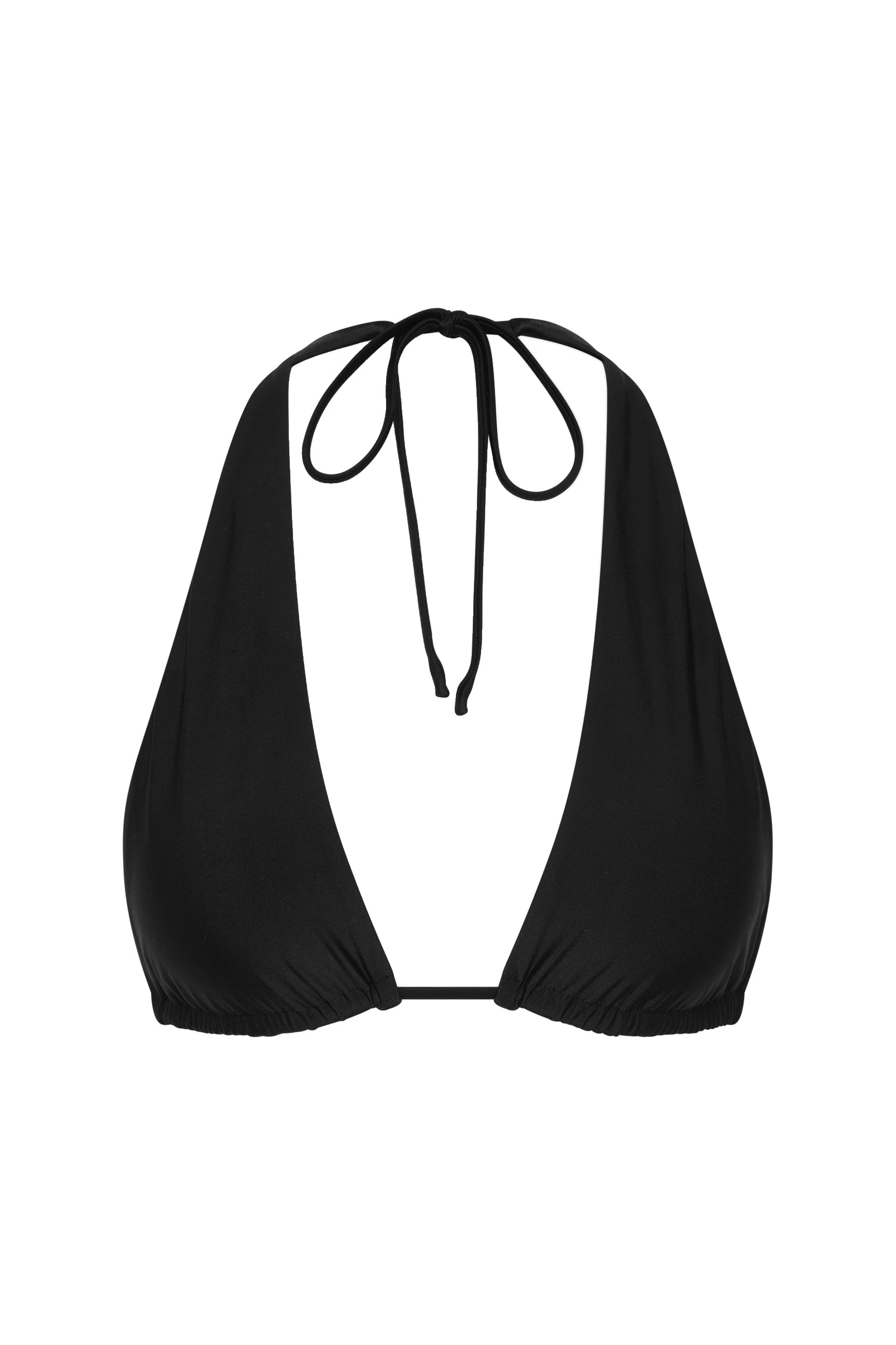 SIR the Label Amado Halter Triangle Top in Black SIR the Label Amado Halter Triangle Top in Black | Bikini | Coveti
