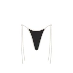SIR the Label Ari Reversible Tie Brief in Black and Carob | Bikini | Coveti