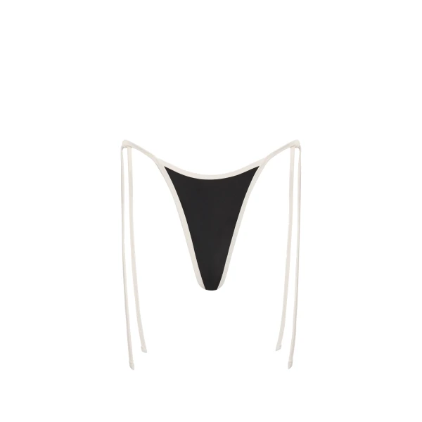 Ari Reversible Tie Brief in Black and Carob