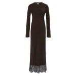 SIR the Label Aries Long Sleeve Gown in Bitter Chocolate | Evening Gowns | Coveti