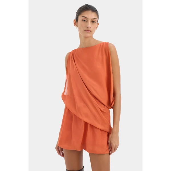 SIR the Label Arisa Mini Dress in Watermelon | Mini Dresses | Coveti