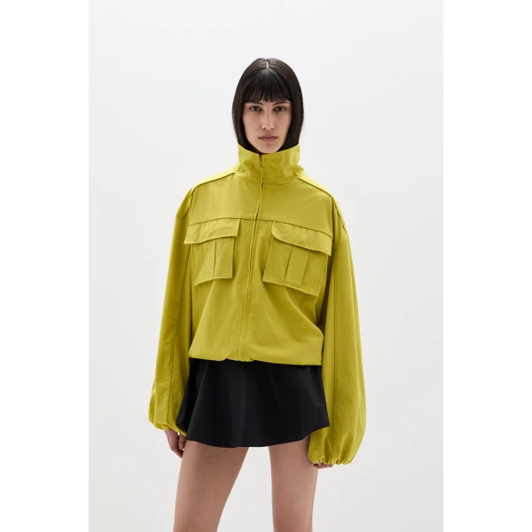 SIR the Label Arla Bomber Jacket in Chartreuse | Jackets | Coveti