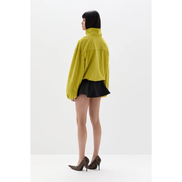 SIR the Label Arla Bomber Jacket in Chartreuse | Jackets | Coveti