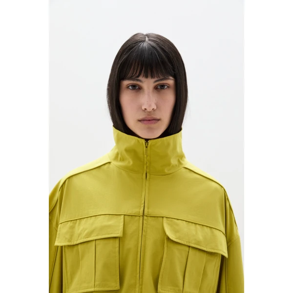 SIR the Label Arla Bomber Jacket in Chartreuse | Jackets | Coveti