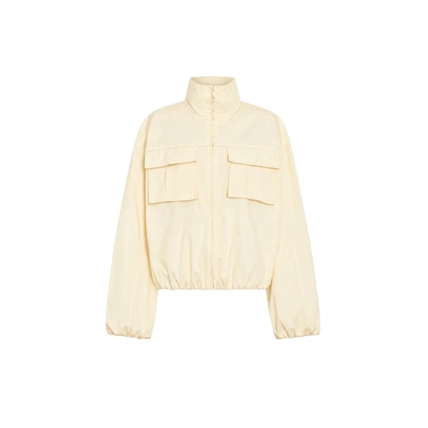 SIR the Label Arla Bomber Jacket in Cream | Jackets | Coveti