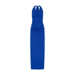 SIR the Label Arla Halter Gown in Cobalt | Evening Gowns | Coveti