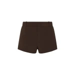 SIR the Label Astrine Mini Short in Coffee | Shorts | Coveti