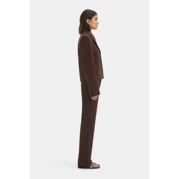 SIR the Label Astrine Tailored Pant in Coffee | Tailored pants | Coveti