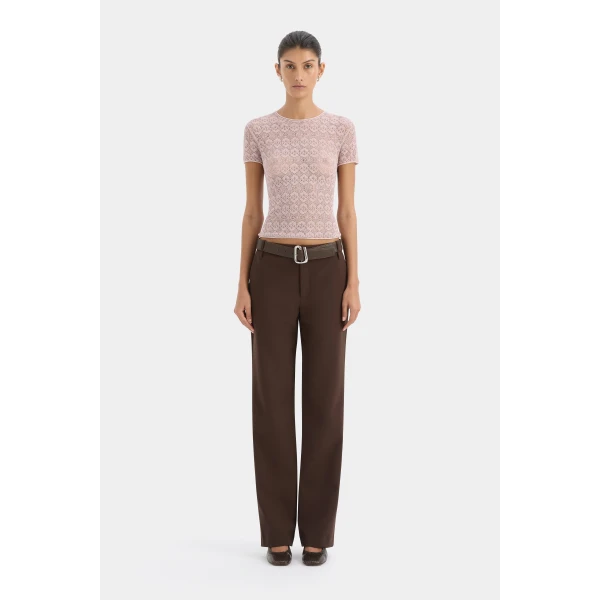 SIR the Label Astrine Tailored Pant in Coffee | Tailored pants | Coveti
