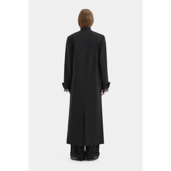 SIR the Label Axel Coat in Black | Wool Coat | Coveti
