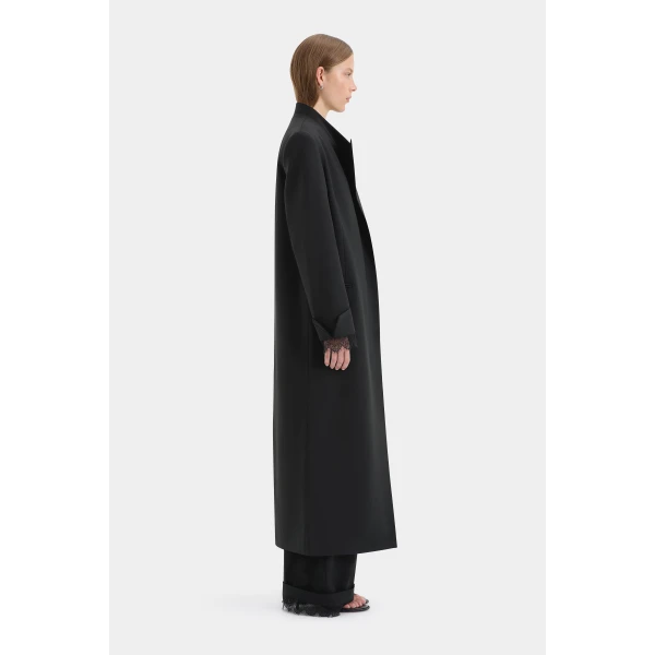 SIR the Label Axel Coat in Black | Wool Coat | Coveti