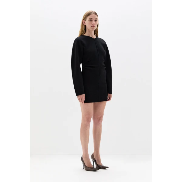 SIR the Label Ayana Knit Mini Dress in Black | Mini Dresses | Coveti