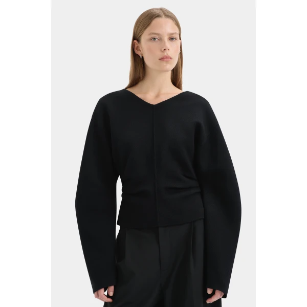 SIR the Label Ayana Sweater in Black | Sweaters | Coveti
