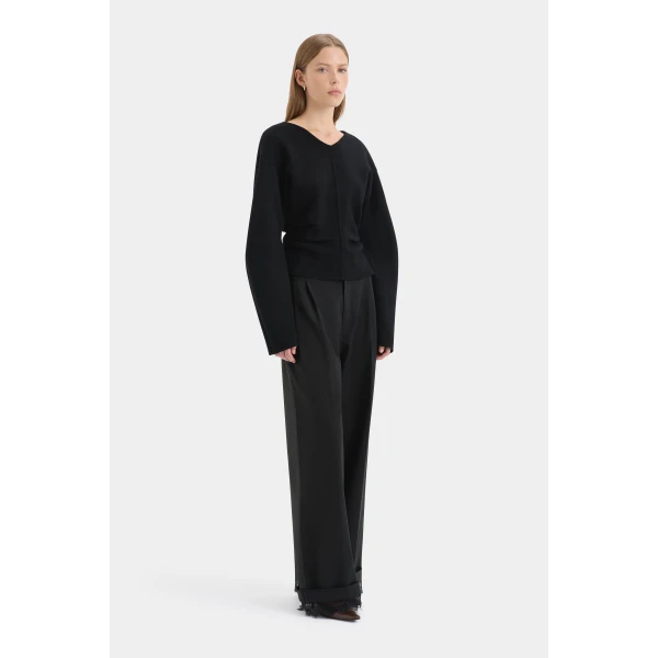 SIR the Label Ayana Sweater in Black | Sweaters | Coveti