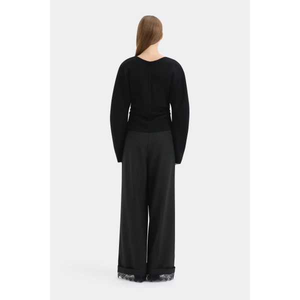 SIR the Label Ayana Sweater in Black | Sweaters | Coveti