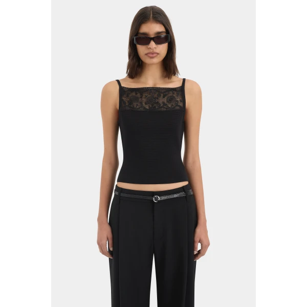 SIR the Label Aylu Cami in Black | Camisoles | Coveti