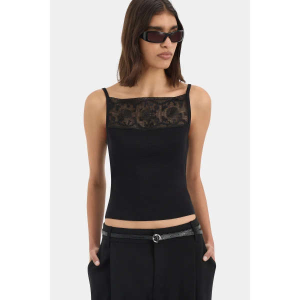 SIR the Label Aylu Cami in Black | Camisoles | Coveti