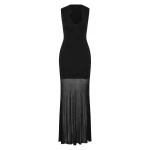 SIR the Label Aylu Maxi Dress in Black | Maxi Dresses | Coveti