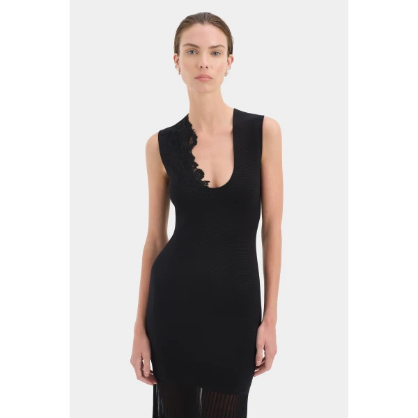 SIR the Label Aylu Maxi Dress in Black | Maxi Dresses | Coveti