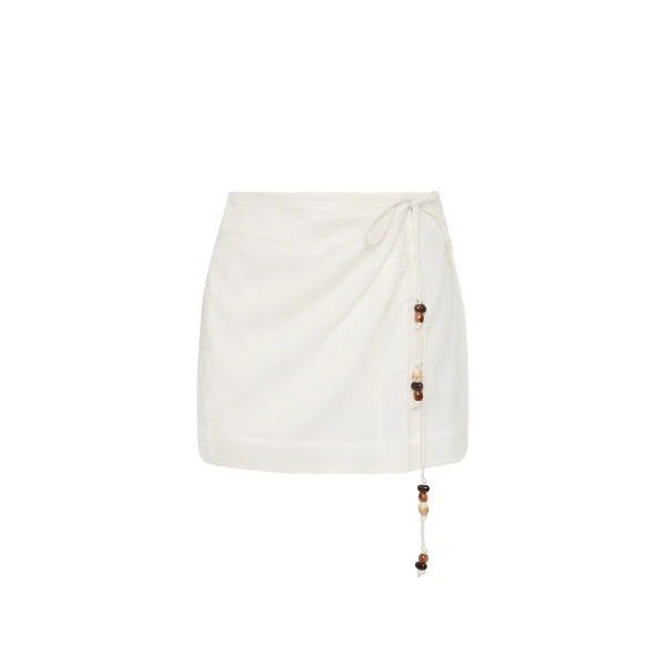Azura Mini Skirt in Ivory