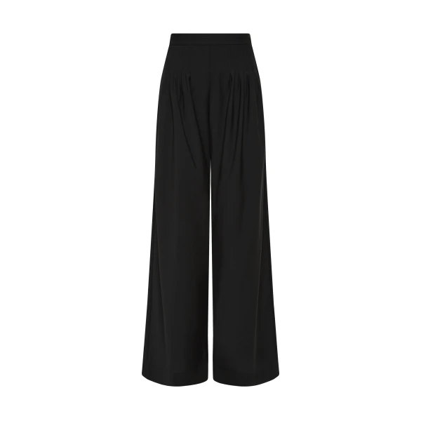 Beatrice Pintuck Pant in Black