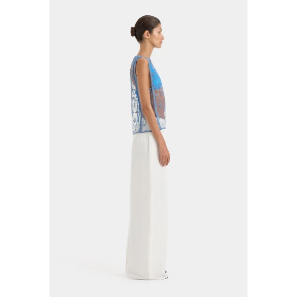SIR the Label Beatrice Pintuck Pant in Ivory | Pants | Coveti
