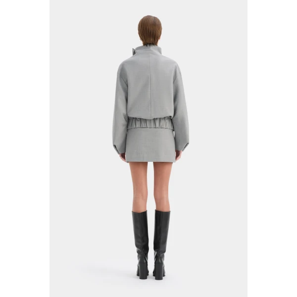 SIR the Label Belle Bomber Jacket in Grey Marle | Jackets | Coveti