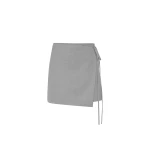 SIR the Label Belle Wrap Mini Skirt in Grey Marle | Mini Skirts | Coveti
