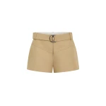 SIR the Label Bronte Belted Mini Short in Beige | Shorts | Coveti
