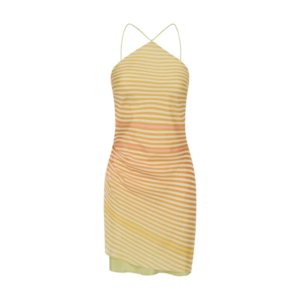SIR the Label Calypso Layered Mini Dress in Sorbet Stripe | Mini Dresses | Coveti