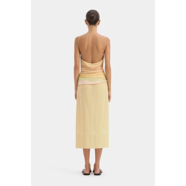 SIR the Label Calypso Layered Top in Sorbet Stripe | Tops | Coveti