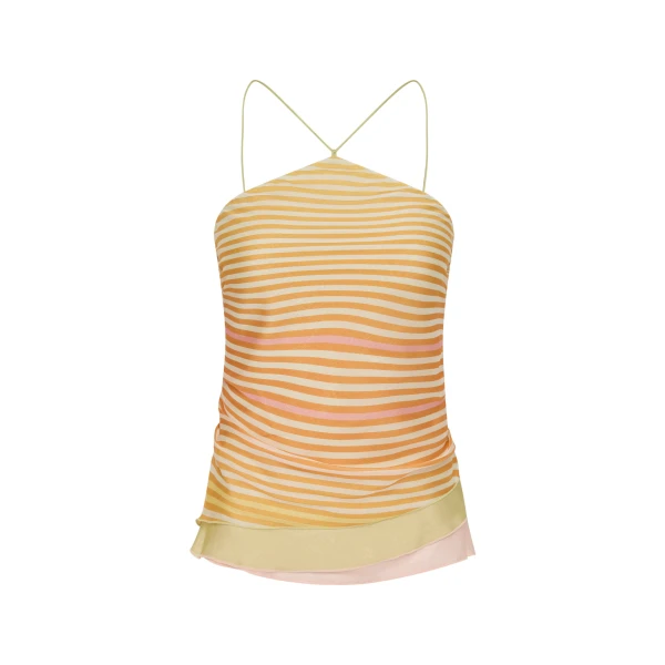 SIR the Label Calypso Layered Top in Sorbet Stripe | Tops | Coveti