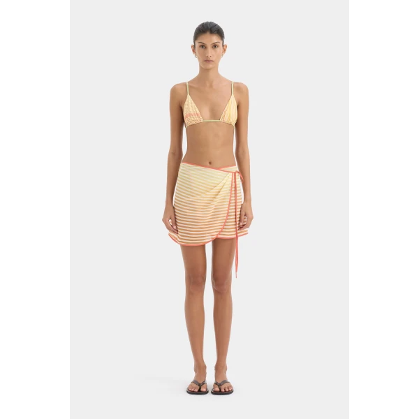 SIR the Label Calypso Sarong in Sorbet Stripe | Beachwear | Coveti