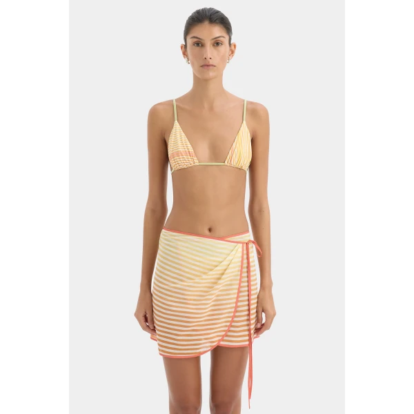 SIR the Label Calypso Sarong in Sorbet Stripe | Beachwear | Coveti