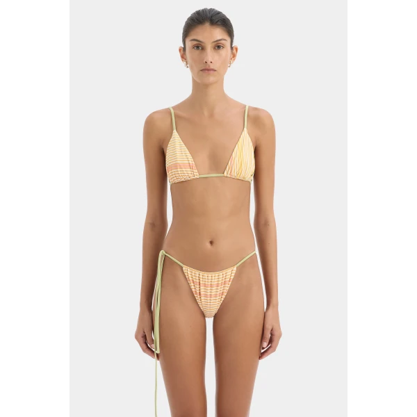 SIR the Label Calypso String Brief in Sorbet Stripe | Bikini | Coveti