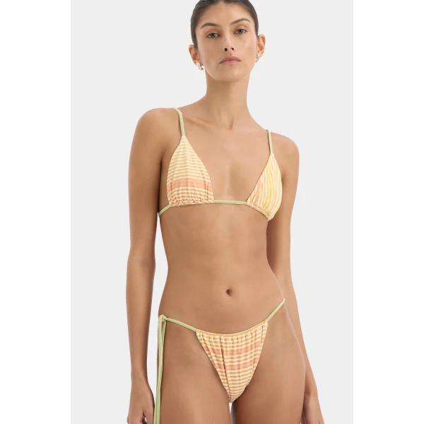 SIR the Label Calypso String Brief in Sorbet Stripe | Bikini | Coveti