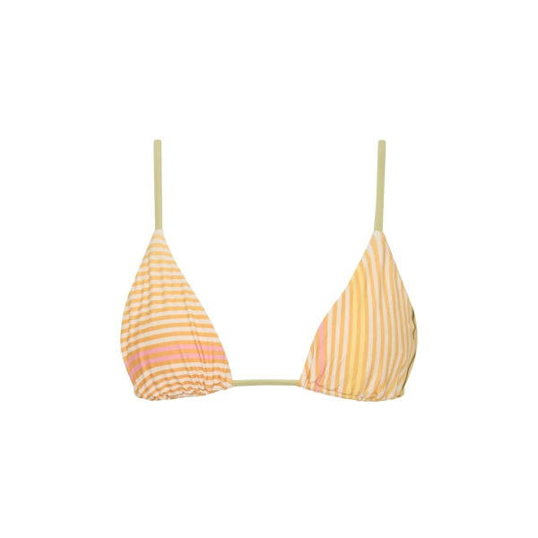 SIR the Label Calypso String Triangle Top in Sorbet Stripe | Bikini | Coveti